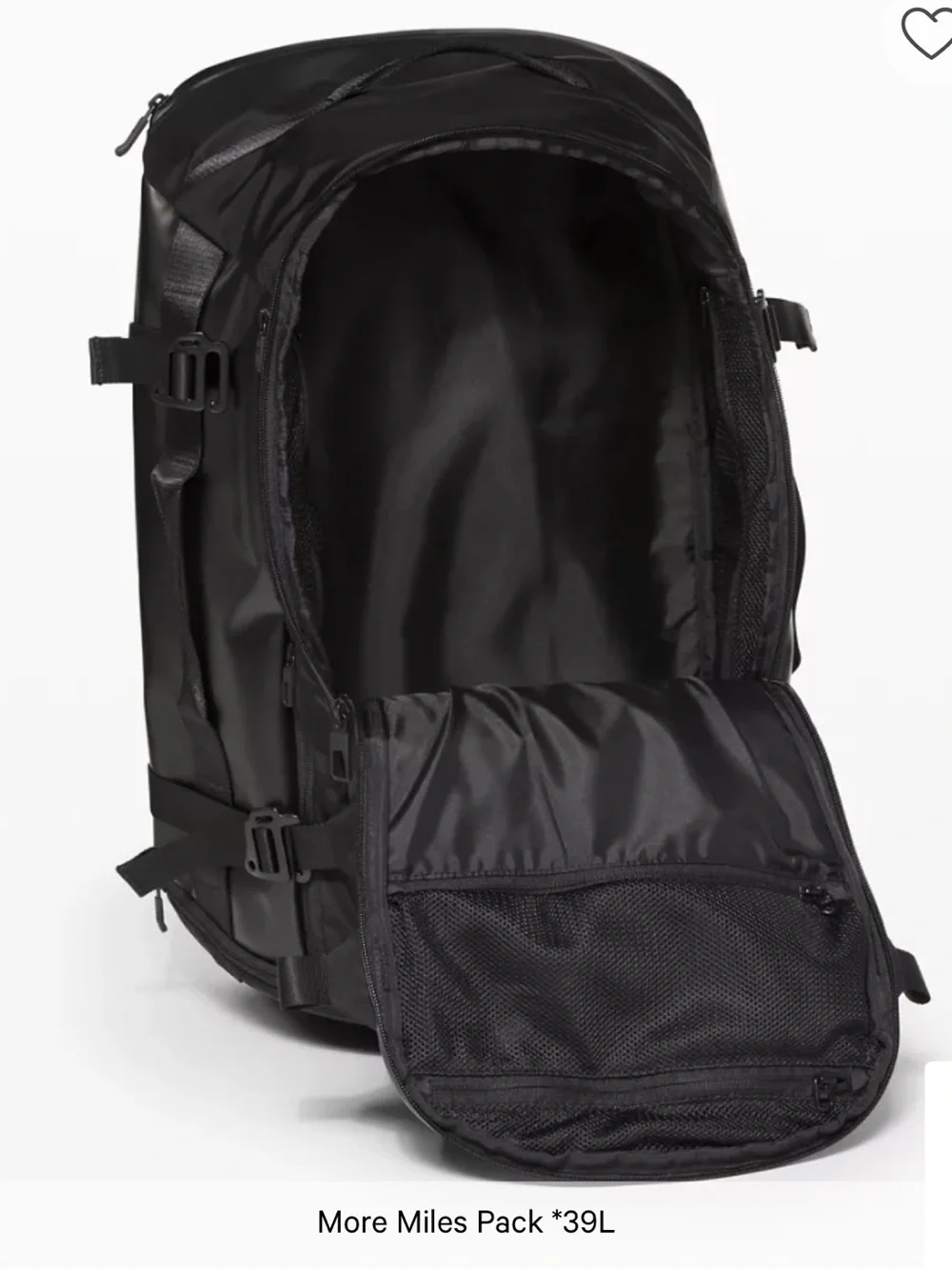 Lululemon More Miles Pack 39L Travel Weakener Duffle Backpack Water-Repellent